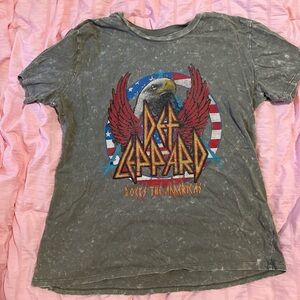 Def Leppard Graphic Tee - Gray